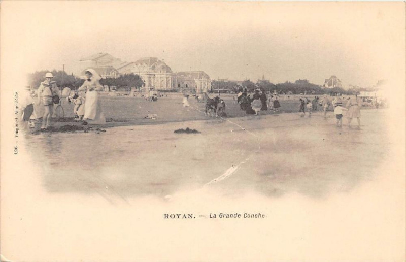 Carte postale ancienne Royan La Grande Conche (dos non divisé) à Royan