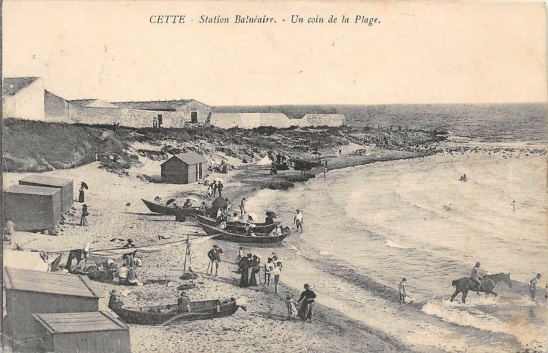 Carte postale ancienne Cette Un Con De La Plage