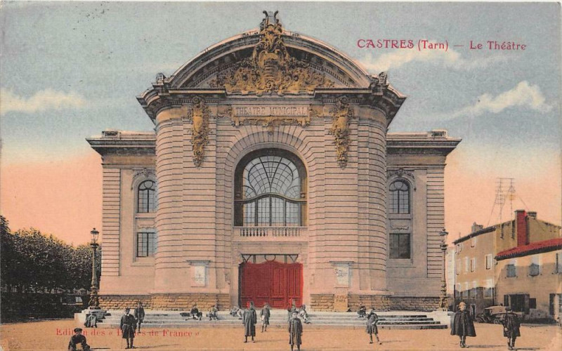 Carte postale ancienne Castres Le Theatre à Castres