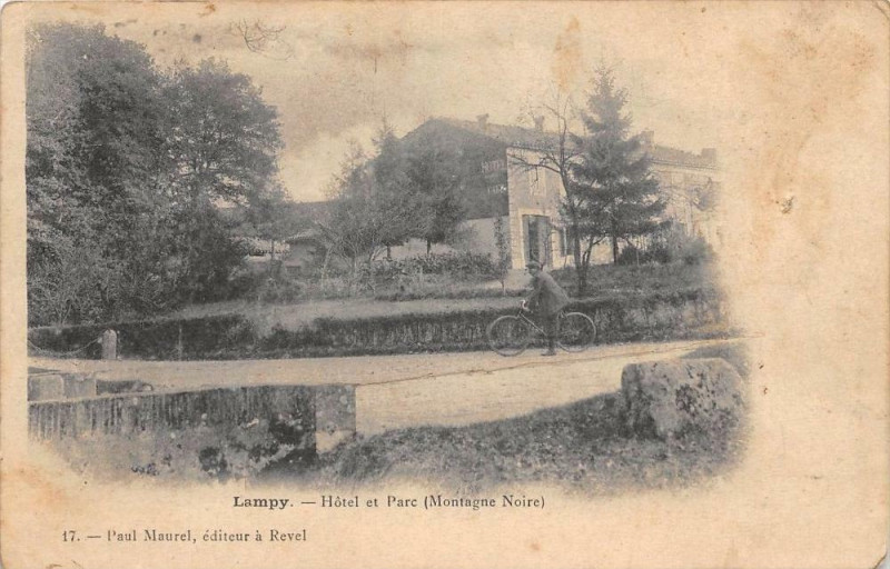 Carte postale ancienne Lampy Hotel Et Parc (dos non divisé)