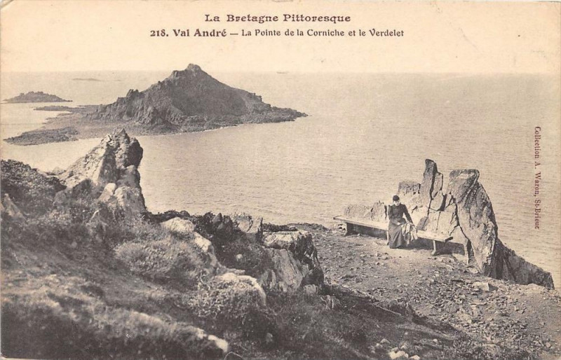 Carte postale ancienne Val Andre La Pointe De La Corniche Et Le Verdelet