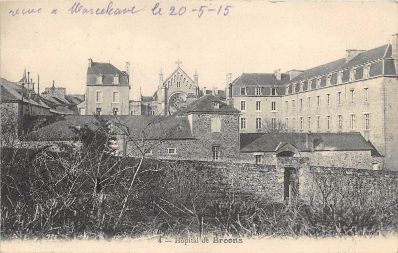 Carte postale ancienne Hopital De Broons à Broons