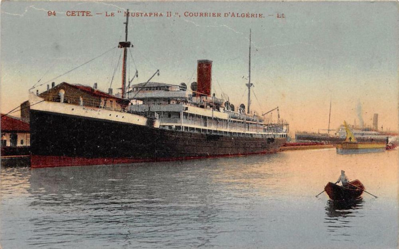 Carte postale ancienne Cette Le Mustapha Ii Courrier D'Algerie