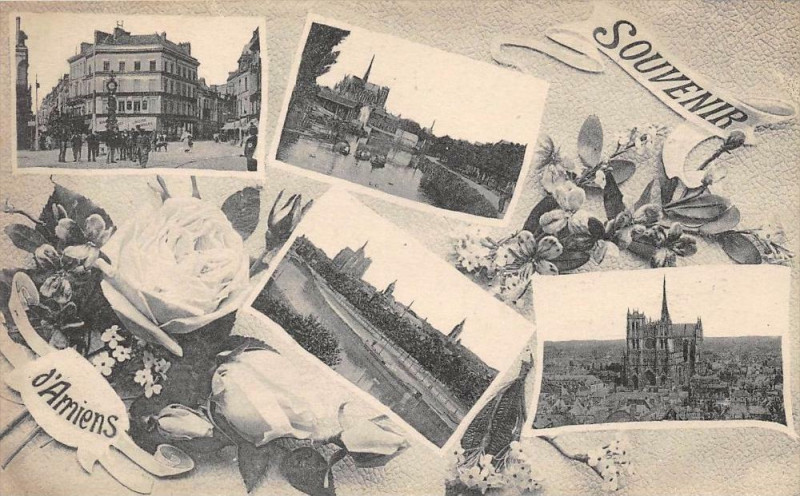 Carte postale ancienne Souvenir D'Amiens à Amiens