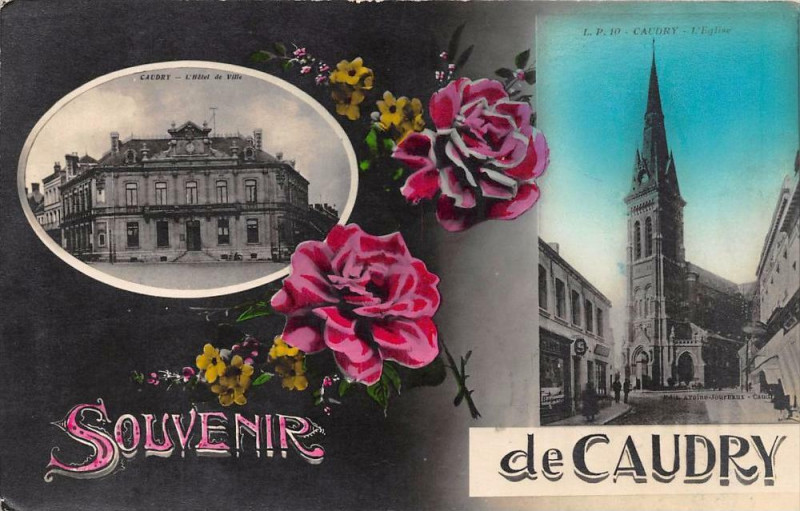 Carte postale ancienne Souvenir De Caudry à Caudry
