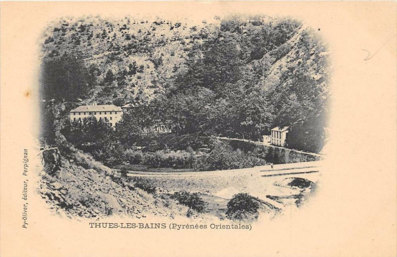 Carte postale ancienne Thues Les Bains (dos non divisé)