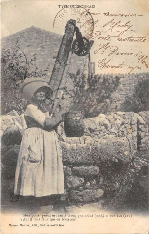 Carte postale ancienne Types Oleronnais