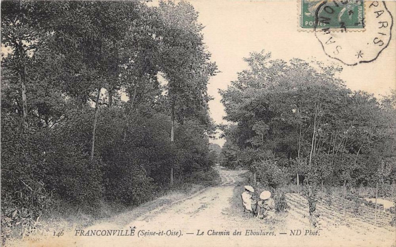 Carte postale ancienne Franconville Chemin Des Eboulures à Franconville