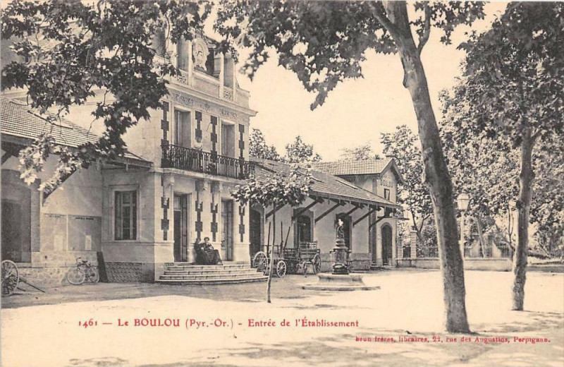 Carte postale ancienne Le Boulou Entree De L'Etablissement au Boulou