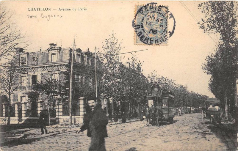 Carte postale ancienne 94 Chatillon Avenue De Paris à Châtillon