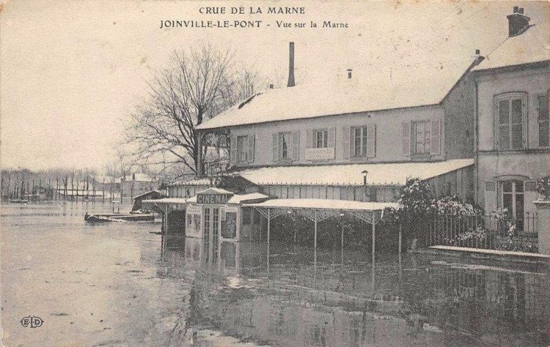 Carte postale ancienne Joinville Le Pont Vue Sur La Marne à Joinville-le-Pont
