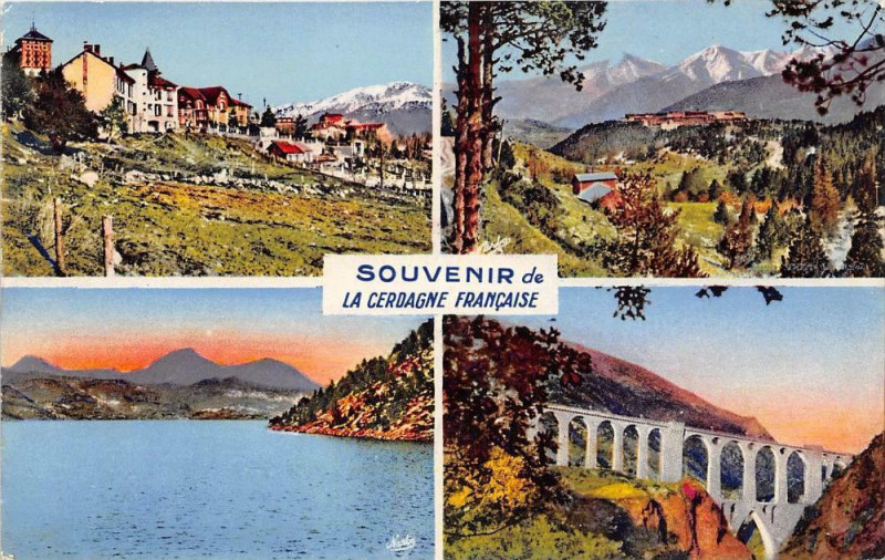 Carte postale ancienne Souvenir De La Cerdagne Francaise