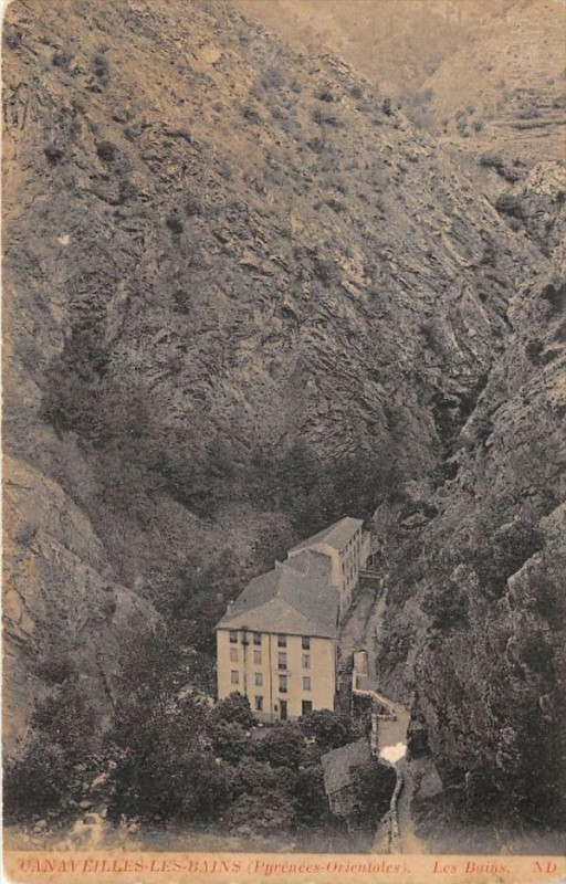 Carte postale ancienne Carnaveilles Les Bains Les Bains