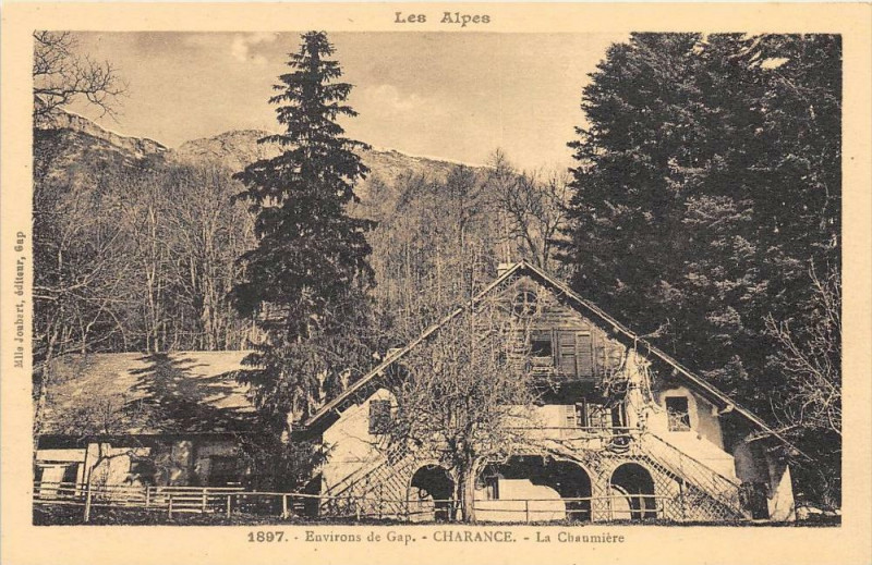 Carte postale ancienne Env.de Gap Charance Chaumiere à Gap