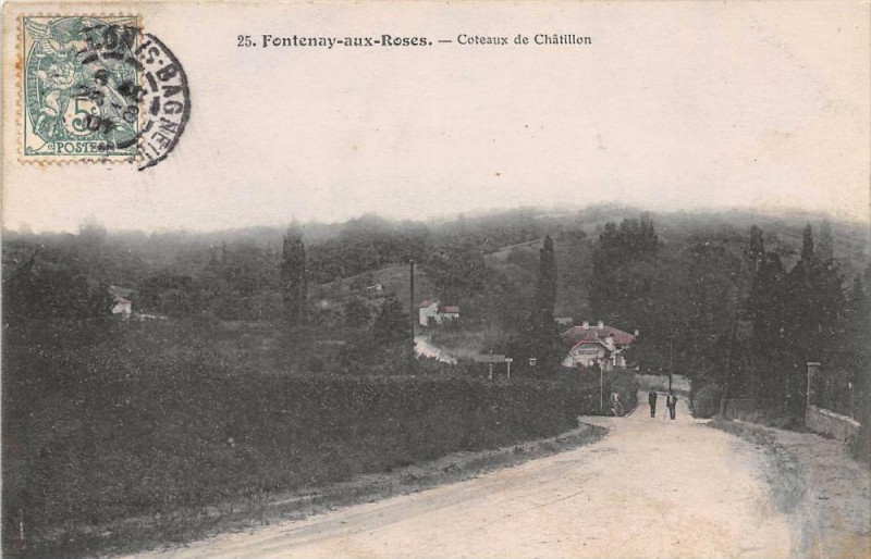 Carte postale ancienne Fontenay Aux Roses Coteaux Xe Chatillon à Châtillon