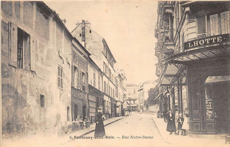 Carte postale ancienne Fontenay Sous Bois Rue Notre Dame (Dos Non Divise à Fontenay-sous-Bois