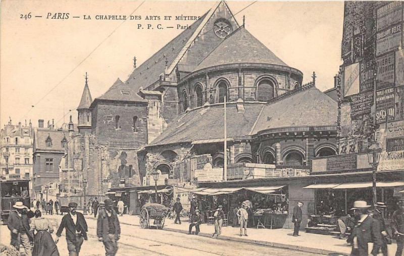 Carte postale ancienne Paris (4e) L'Eglise Saint-Nicolas-des-Champs à Paris 4e