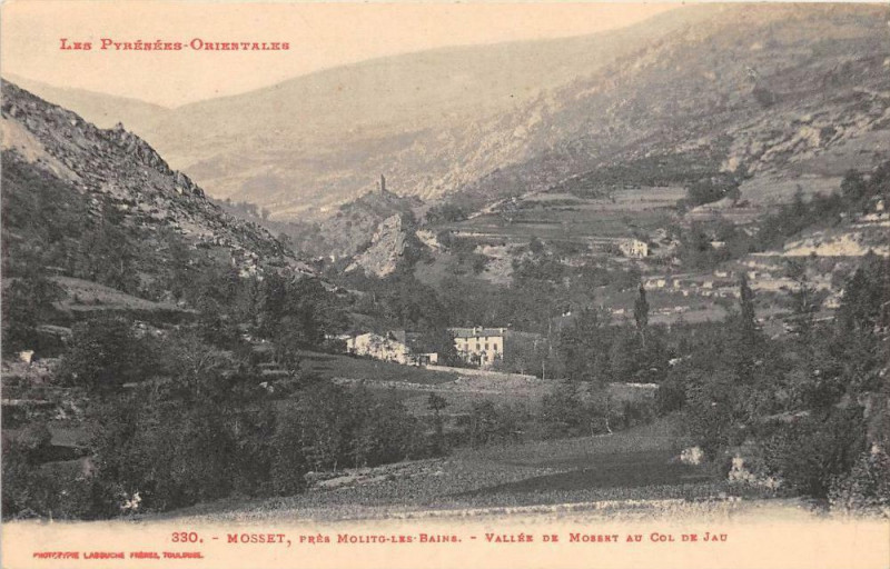 Carte postale ancienne Mosset Vallee De Mosset Au Col De Jau à Mosset