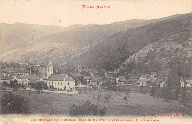 Carte postale ancienne Vue Generale D'Ampfersbach
