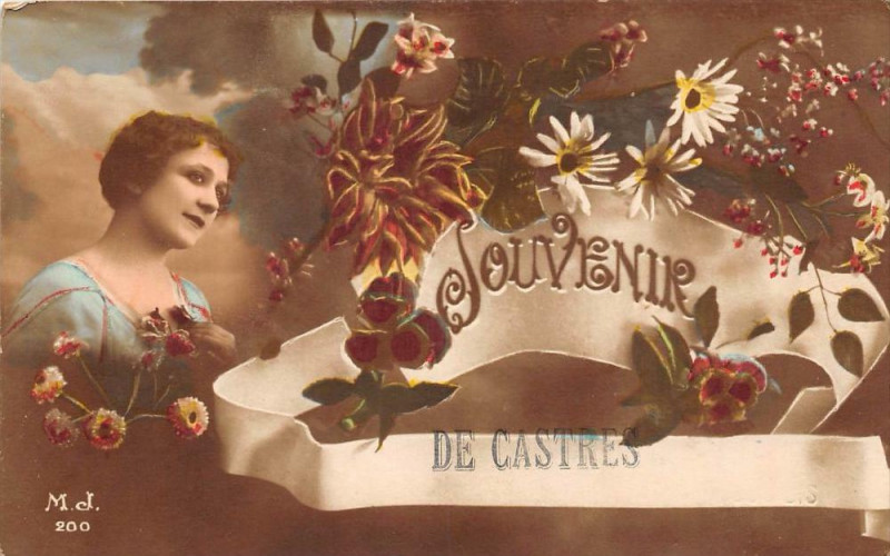 Carte postale ancienne Castres Souvenir De Castres à Castres