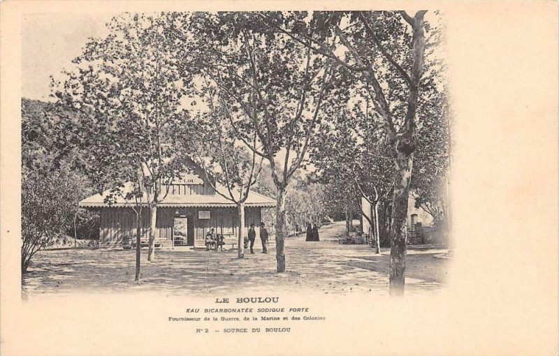 Carte postale ancienne Le Boulou Source Du Boulou  (dos non divisé) au Boulou