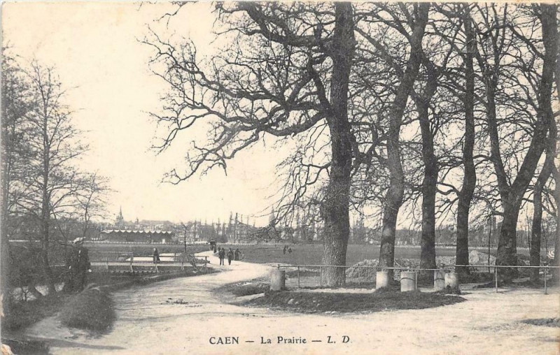 Carte postale ancienne Caen La Prairie à Caen