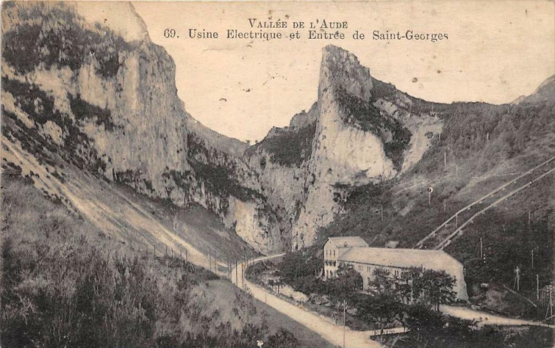Carte postale ancienne Usine Electrique Et Entree De Saint Georges