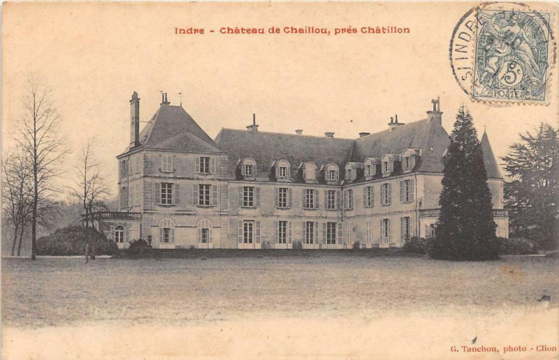 Carte postale ancienne Chateau De Chaillou Pres Chatillon
