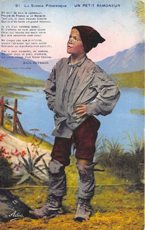 Carte postale ancienne Savoie Petit Ramoneur