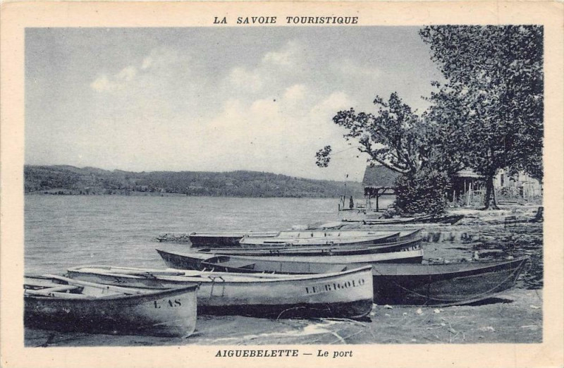 Carte postale ancienne Aiguebelette Le Port