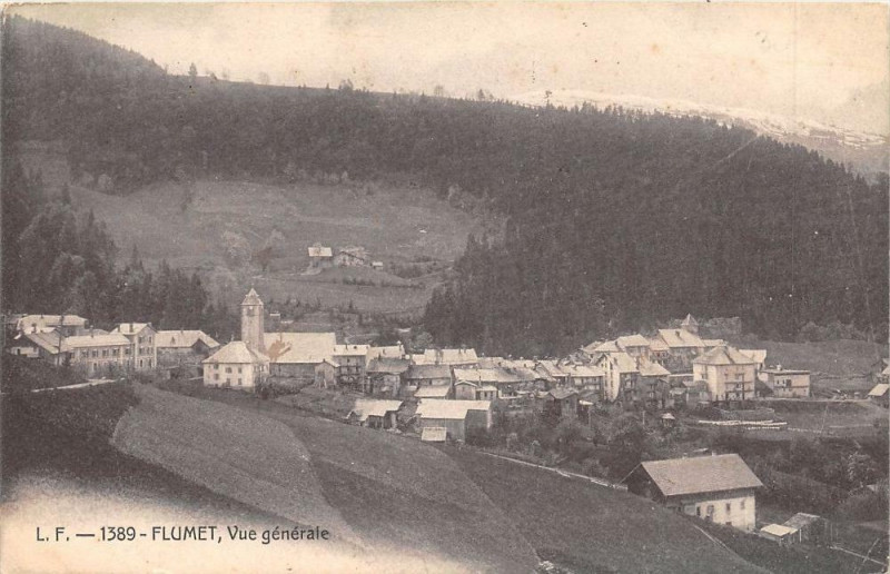 Carte postale ancienne Flumet Vue Generale à Flumet