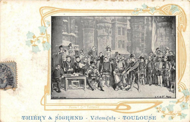 Carte postale ancienne Toulouse Cpa Publicitaire Thierry Et Sigrand Toulouse (dos non divisé) à Toulouse