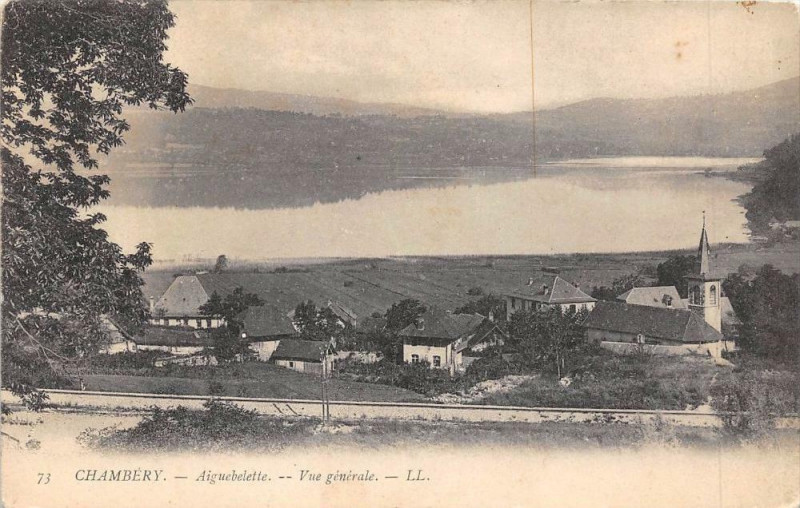 Carte postale ancienne Chambery Aiguebelette Vue Generale à Chambéry