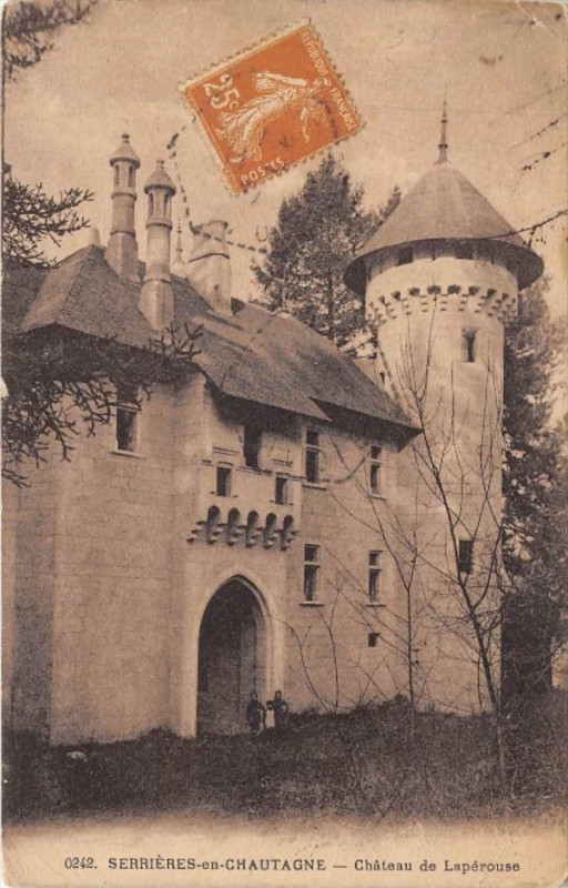 Carte postale ancienne Serrieres En Chautagne Chateau De Laperouse