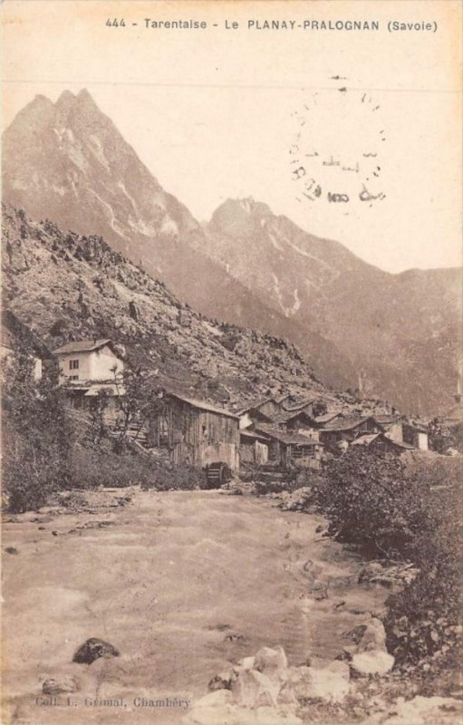 Carte postale ancienne Le Planay Pralognan à Planay