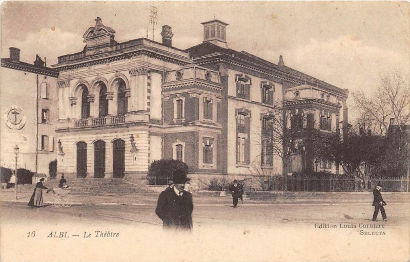 Carte postale ancienne Albi Le Theatre à Albi