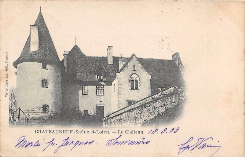 Carte postale ancienne Chateauneuf Le Chateau  (dos non divisé) à Châteauneuf