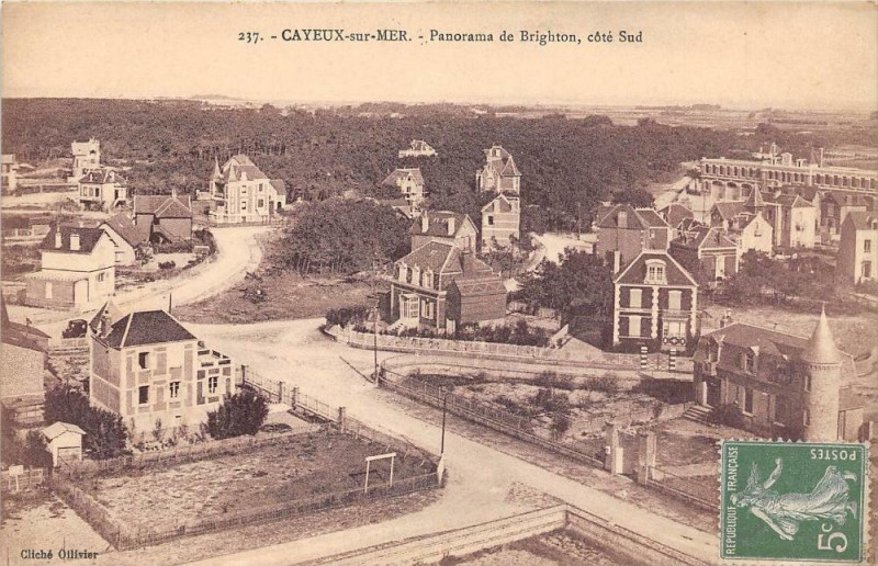 Carte postale ancienne Cayeux Sur Mer Panorama De Brighton Cote Sud à Cayeux-sur-Mer