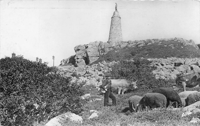 Carte postale ancienne Lacaune Pic De Montalet à Lacaune