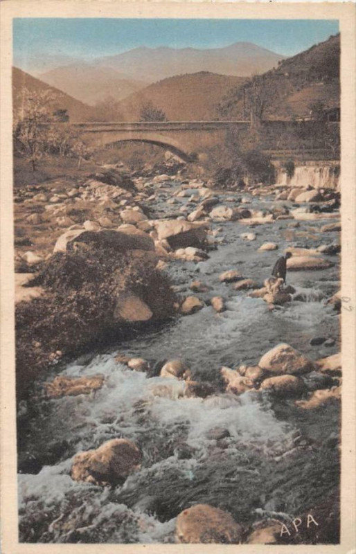 Carte postale ancienne Arles Sur Tech Vallee Du Riuferrer à Arles-sur-Tech