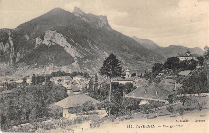 Carte postale ancienne Faverges Vue Generale