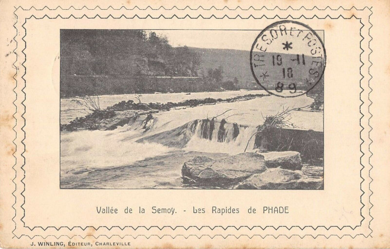 Carte postale ancienne Vallee De La Semoy Les Rapides De Phade
