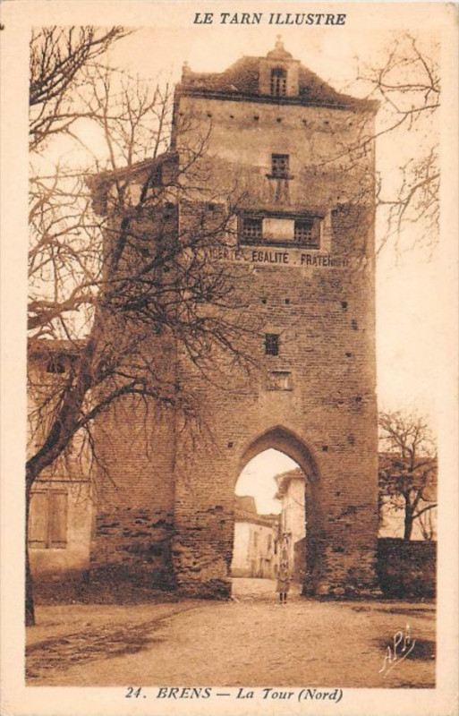 Carte postale ancienne Brens La Tour Nord à Brens