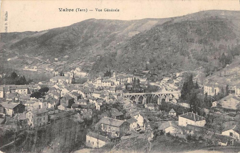 Carte postale ancienne Vabre Vue Generale à Vabre