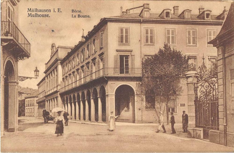 Carte postale ancienne Mulhouse La Bourse à Mulhouse