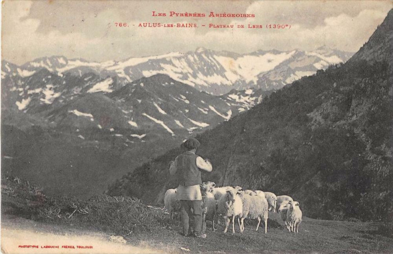 Carte postale ancienne Aulus Les Bains Plateau De Lers à Aulus-les-Bains