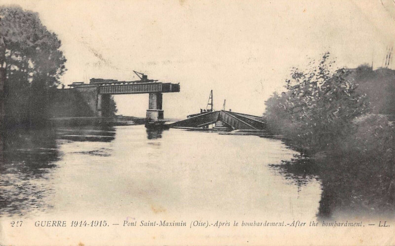 Carte postale ancienne Pont Saint Maximin à Saint-Maximin