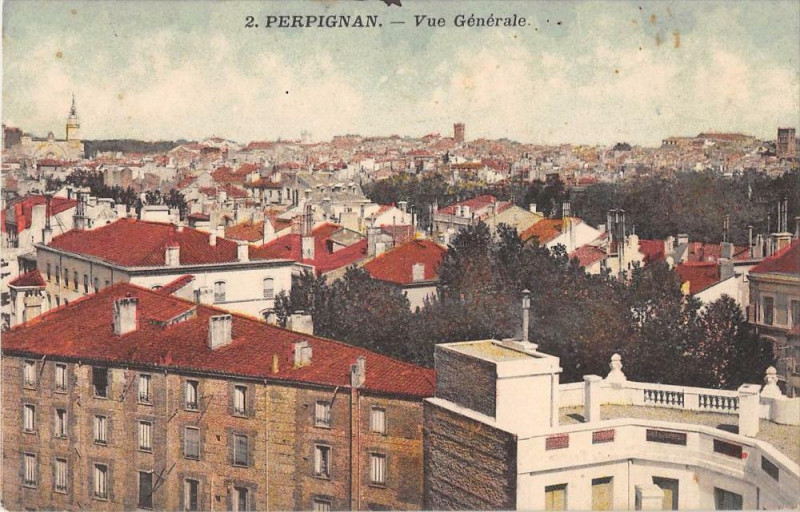 Carte postale ancienne Perpignan Vue Generale à Perpignan