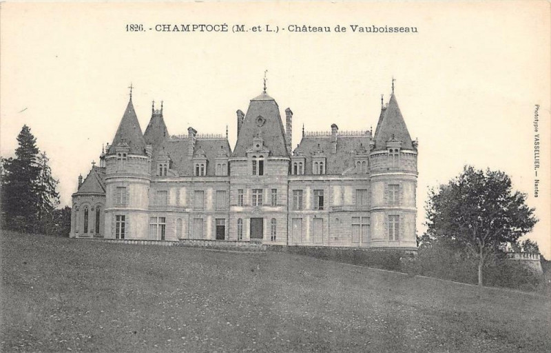 Carte postale ancienne Champtoce Chateau De Vauboisseau