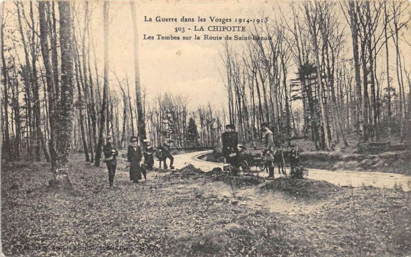 Carte postale ancienne La Chipotte Les Tombes Sur La Route De Saint-Benoit